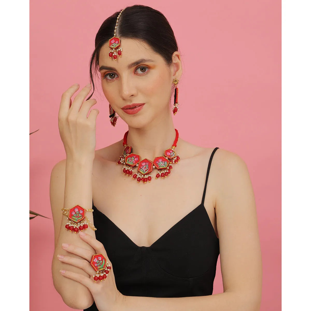 Cherry Classic Hand Painted Handmade (Shaadi set)