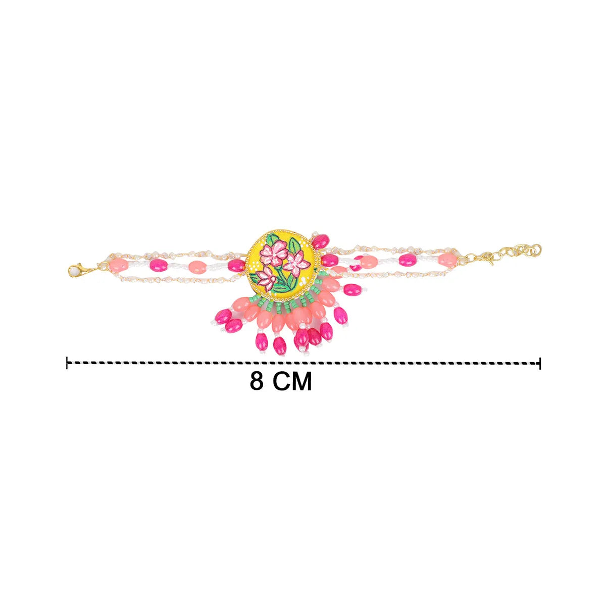 Gladiolus Traditional Yellow Handmade (Bracelet) HP-BR-