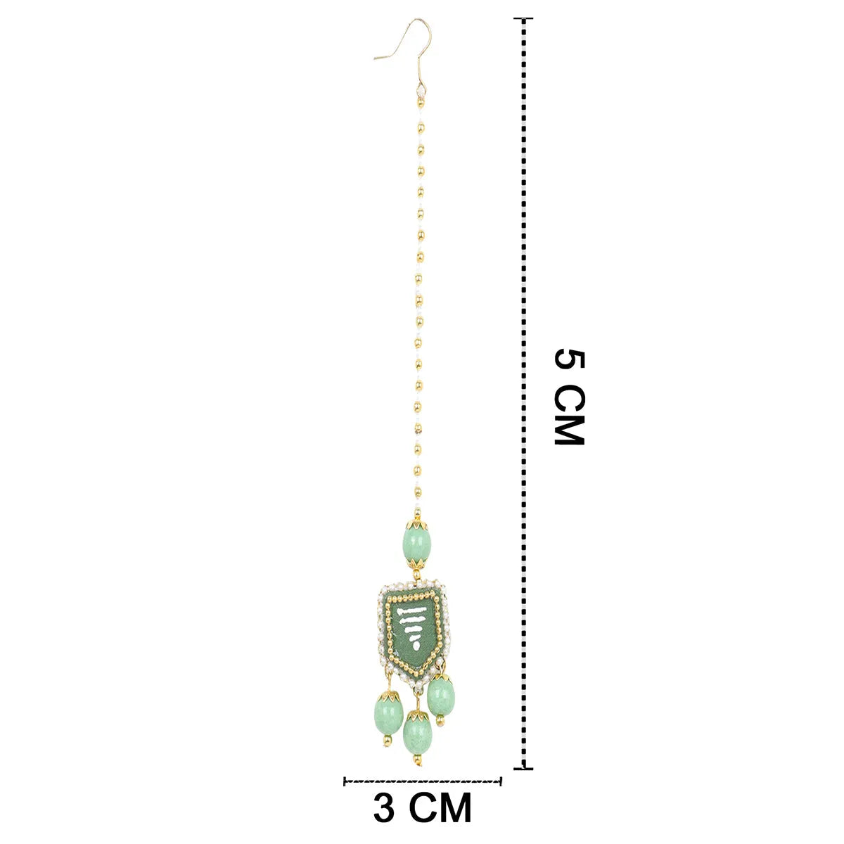 Nalini Green Classic Hand Painted Bridal Jewelry (Shaadi Set)