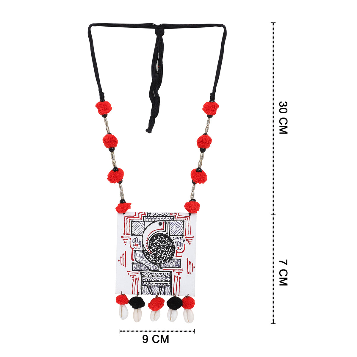 Ambikeya Mumbai Cha Ganesha Traditional Multi Color Handmade (Necklace set) HP-NP-
