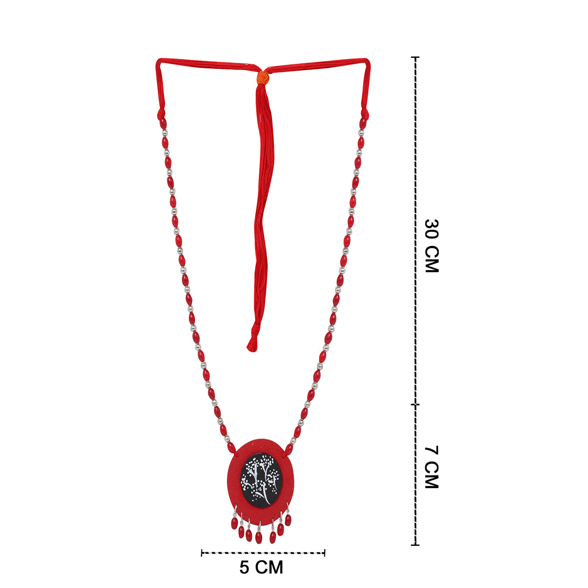 Rosy Traditional Multi Color Hand Painted (Necklace) HP-NP
