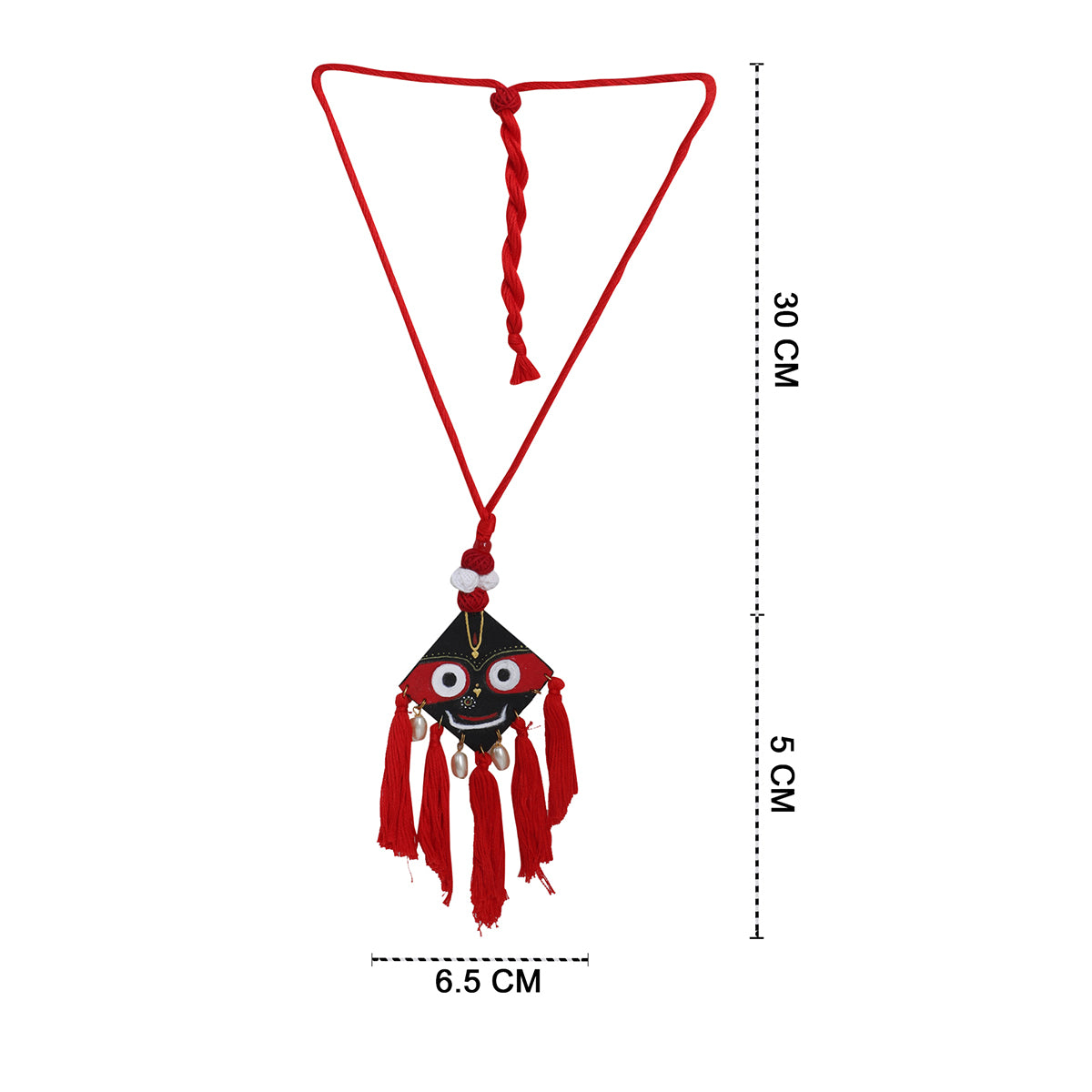 Hari Jagannath Traditional Red Handmade (Necklace set) HP-NP