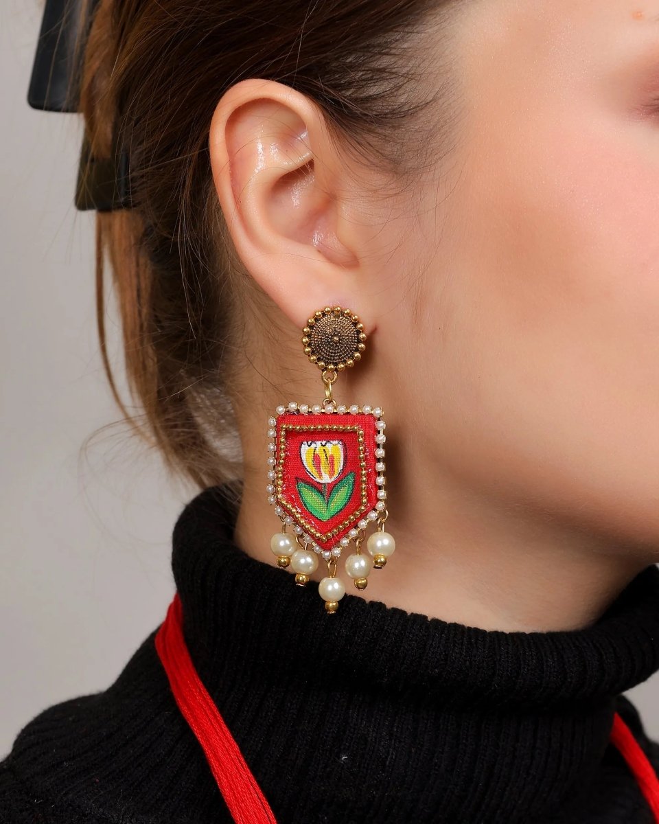 Adhira Classic Multi Color Hand Painted Bridal Jewelry (Shaadi Set) - 017 - KHOJ.CITY