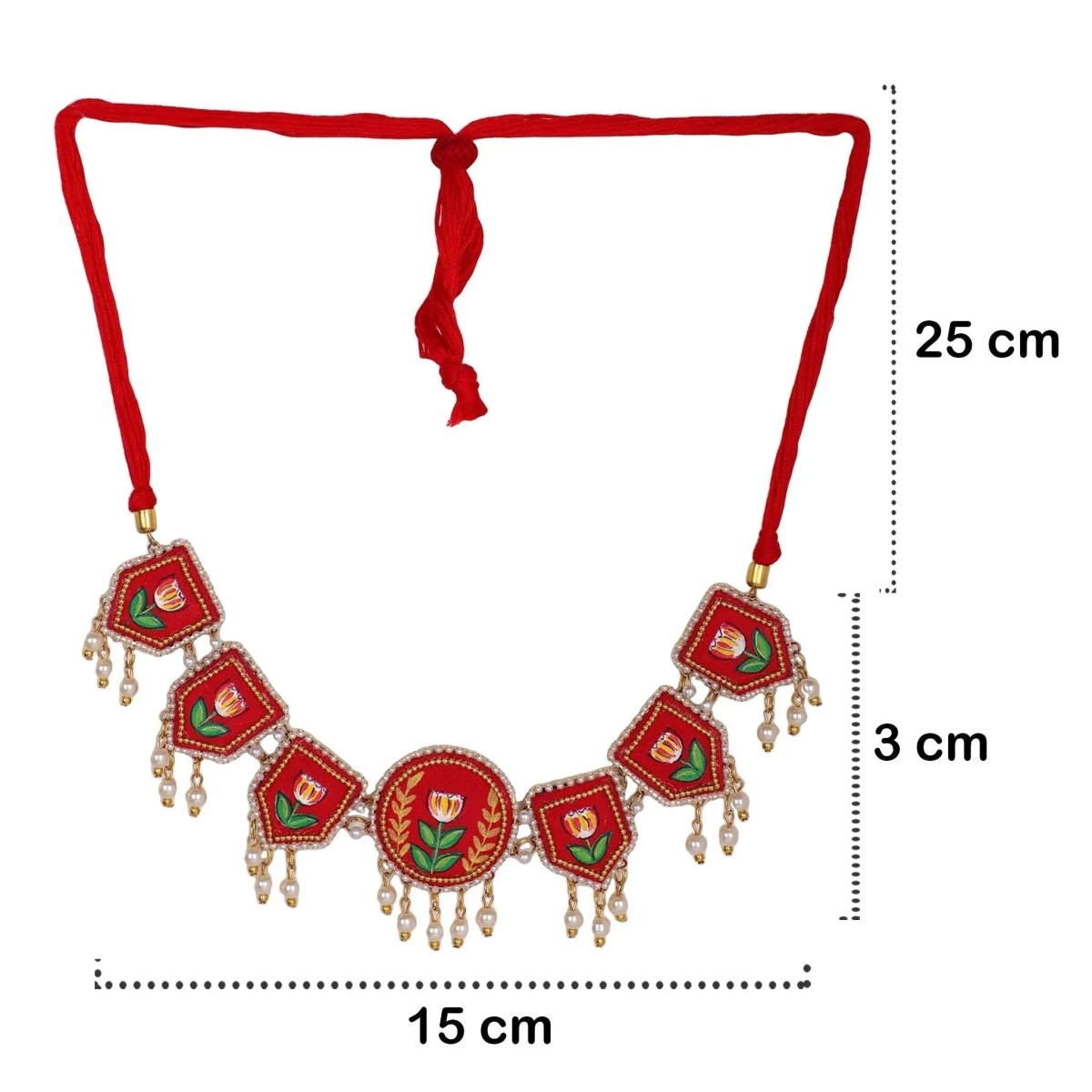 Adhira Classic Multi Color Hand Painted Bridal Jewelry (Shaadi Set) - 017 - KHOJ.CITY