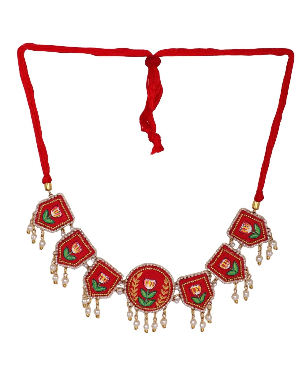 Adhira Classic Multi Color Hand Painted Bridal Jewelry (Shaadi Set) - 017 - KHOJ.CITY