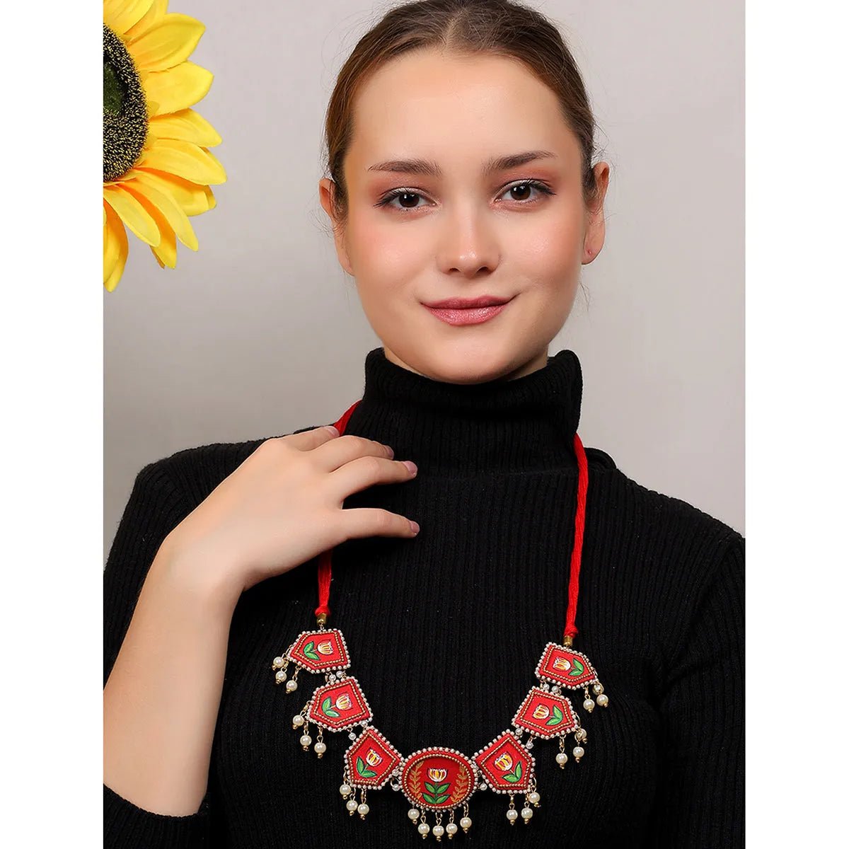 Adhira Classic Multi Color Hand Painted Bridal Jewelry (Shaadi Set) - 017 - KHOJ.CITY