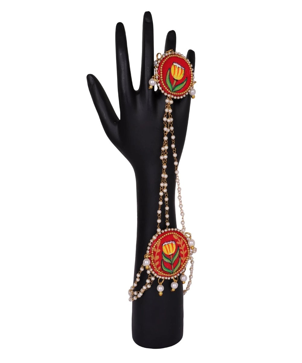 Adhira Classic Multi Color Hand Painted Bridal Jewelry (Shaadi Set) - 017 - KHOJ.CITY