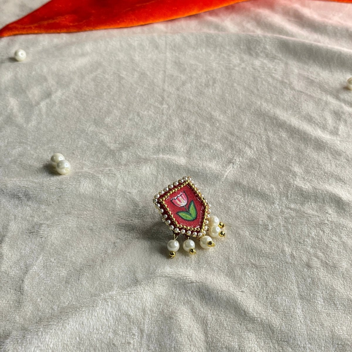 Adhira Classic Multi Color Hand Painted (Ring) HP - RG - 019 - KHOJ.CITY