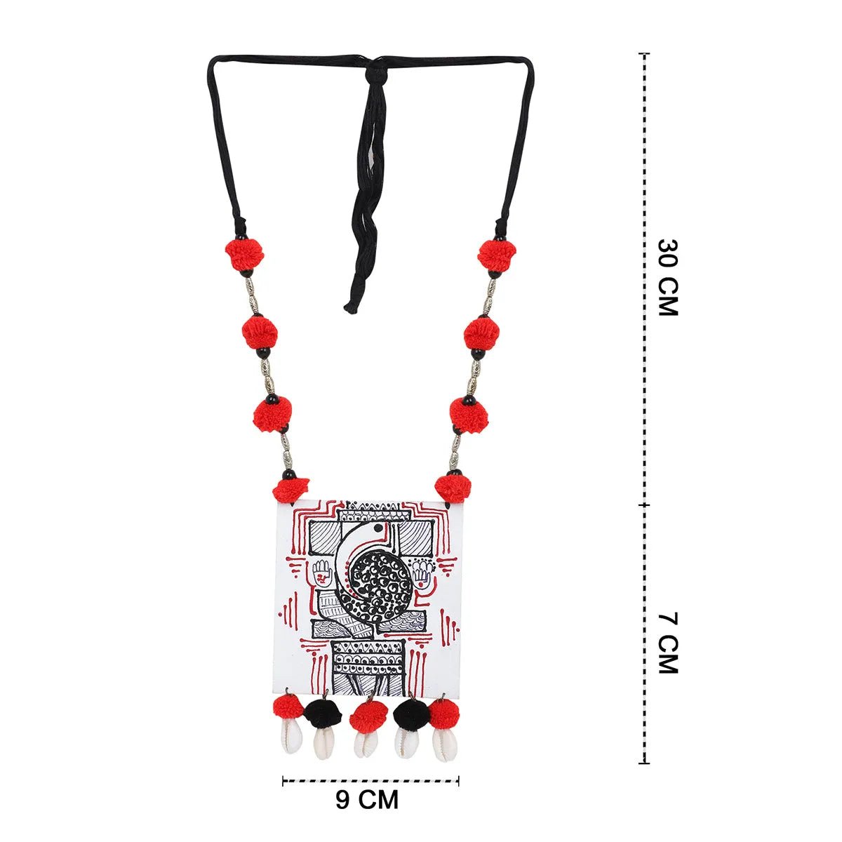 Ambikeya Mumbai Cha Ganesha Traditional Multi Color Handmade (Necklace set) HP - NP - KHOJ.CITY