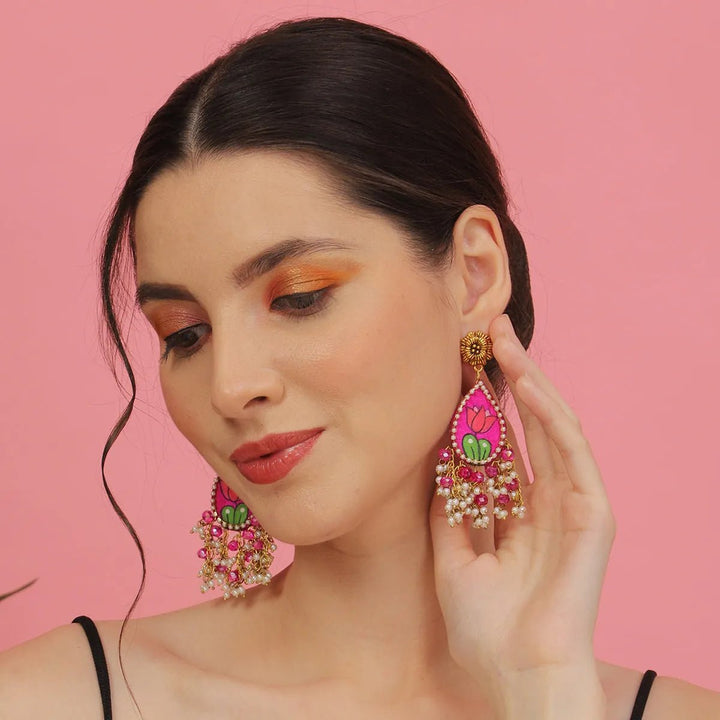 Amelia Traditional Multi Color Hand Painted (Choker set) HP-NP-