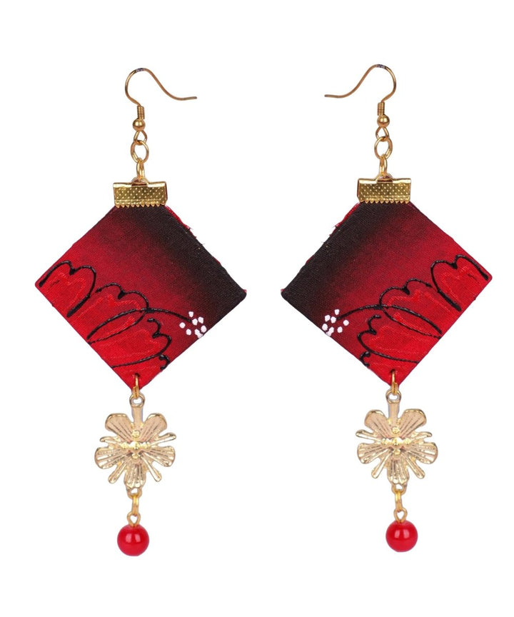 Amod Traditional Multi Color Hand Painted Drop (Earrings) HP-ER-013