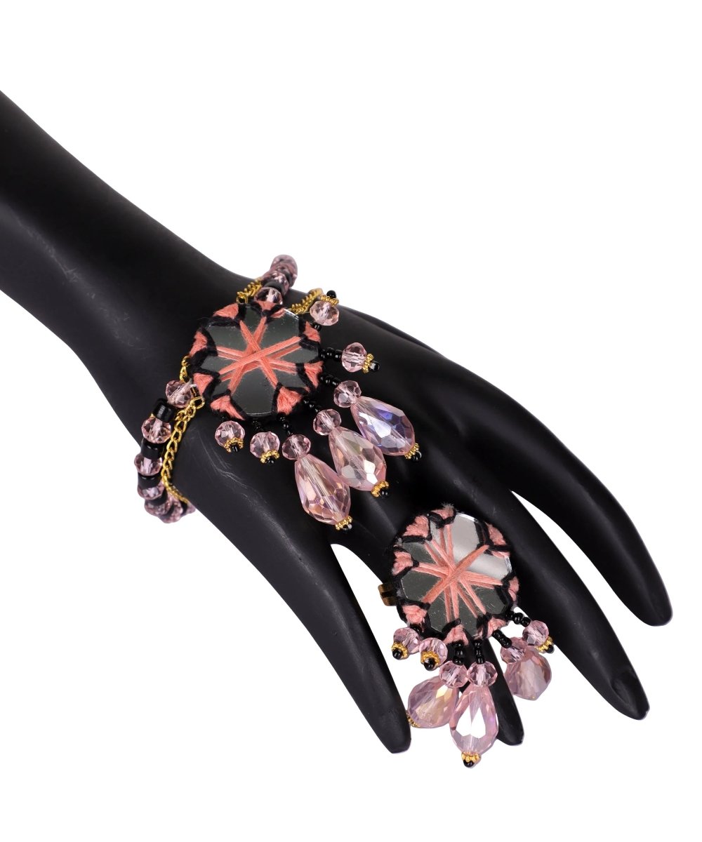 Anvi Classic Multi Color Handmade Bridal Jewelry (Shaadi Set) - 007 - KHOJ.CITY