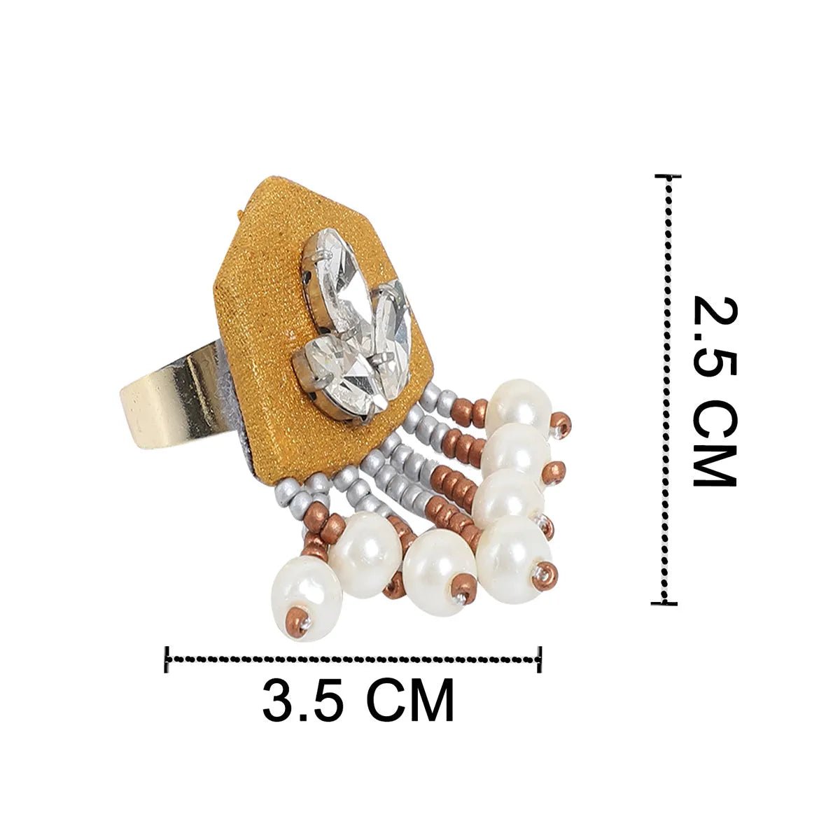 Aviva Classic Multi Color Handmade (Ring) HM - RG - 021 - KHOJ.CITY