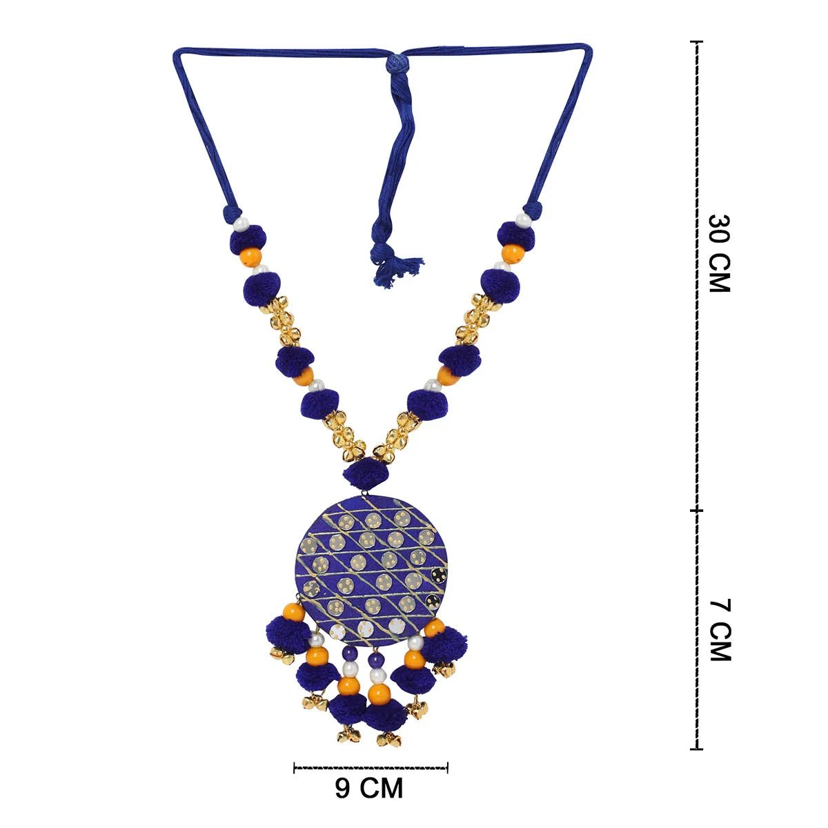Azure Classic Multi Color Hand Painted (Necklace) HP - NP - 125 - KHOJ.CITY