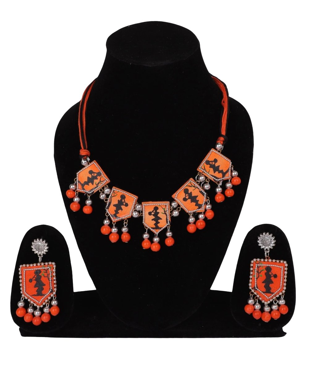 Bali Classic Multi Color Hand Painted (Necklace/Choker Set) HP - NP - 175 - KHOJ.CITY