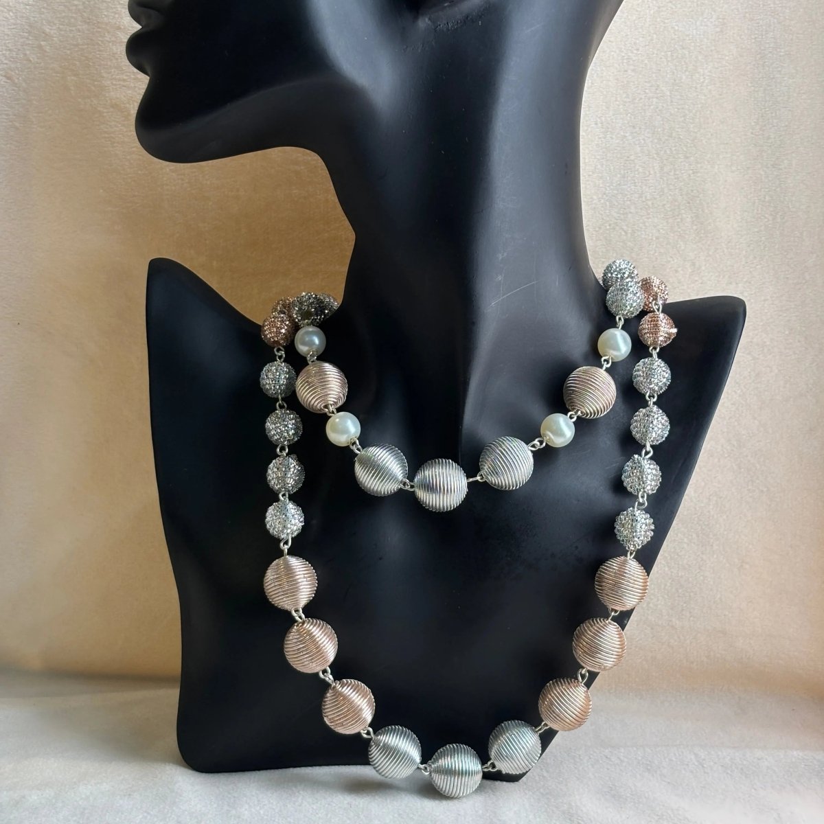 Bling Love 2 - layer Multi Color Handmade (Necklace) HM - NP - 173 - KHOJ.CITY