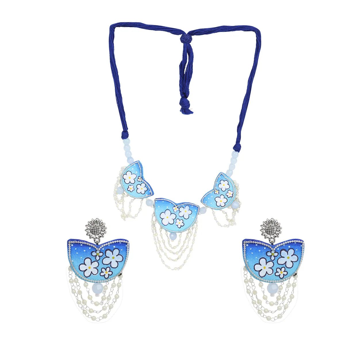 Blossom Traditional Multi Color Handmade Drop (Shaadi Set) - KHOJ.CITY