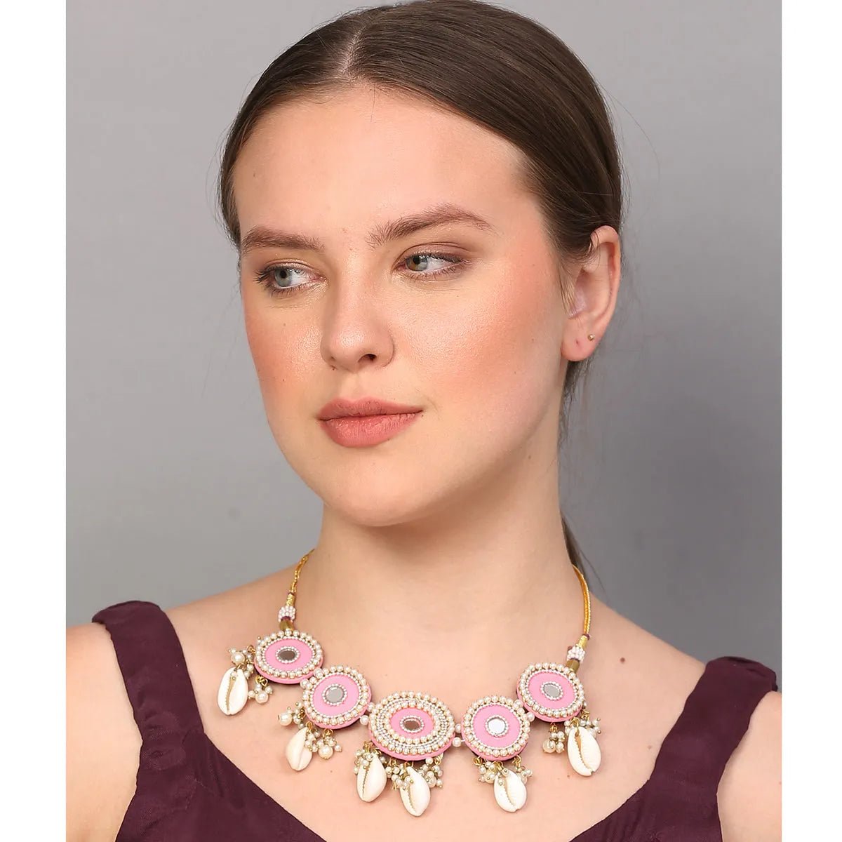 Blush Classic Multi Color Handmade (Choker) HM - NP - 016 - KHOJ.CITY