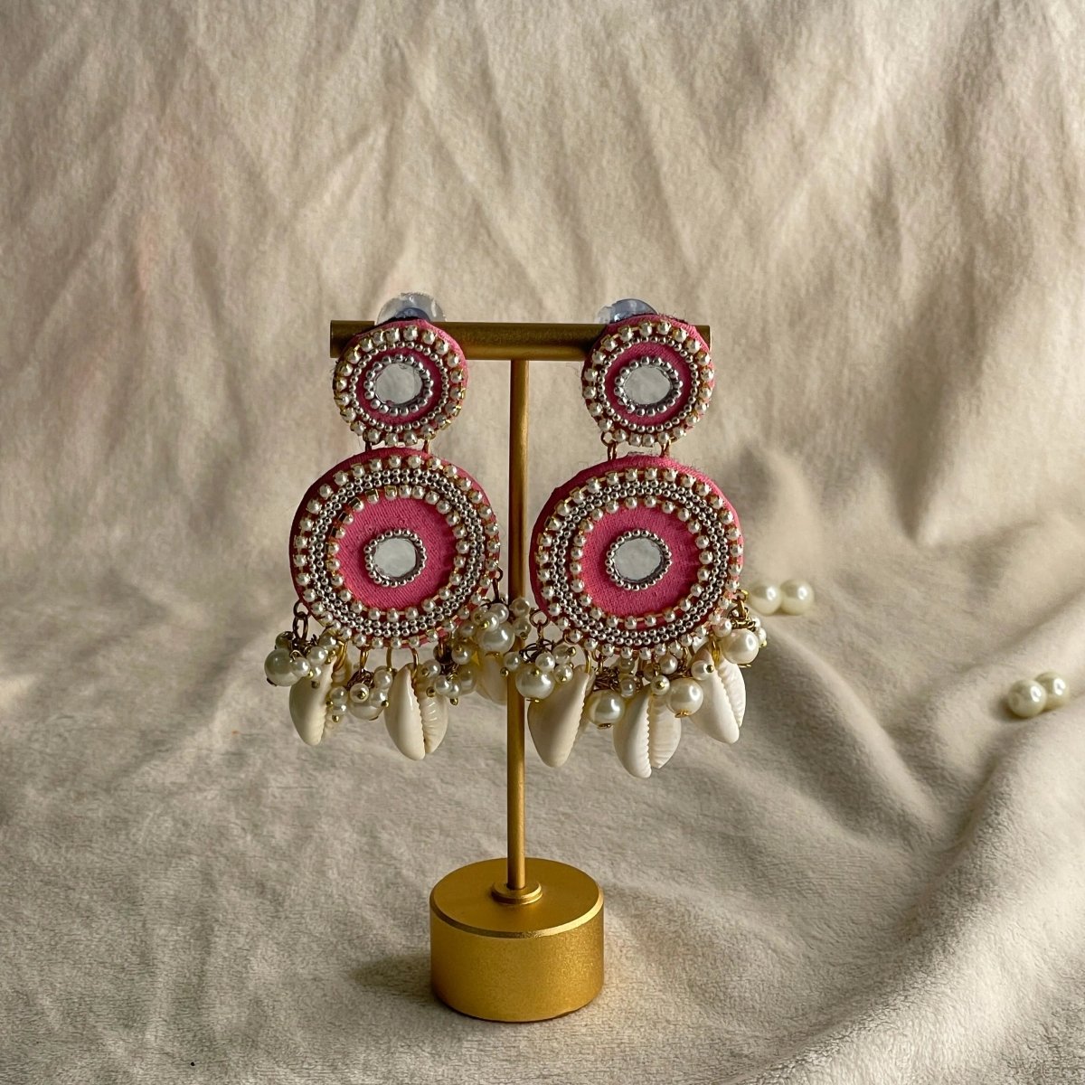 Blush Traditional Multi Color Handmade Drop (Earrings) HM - ER - 053 - KHOJ.CITY
