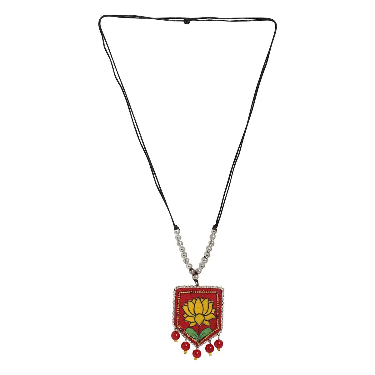 Braze Bohemian Red Handmade (Necklace set ) HM - NP - KHOJ.CITY