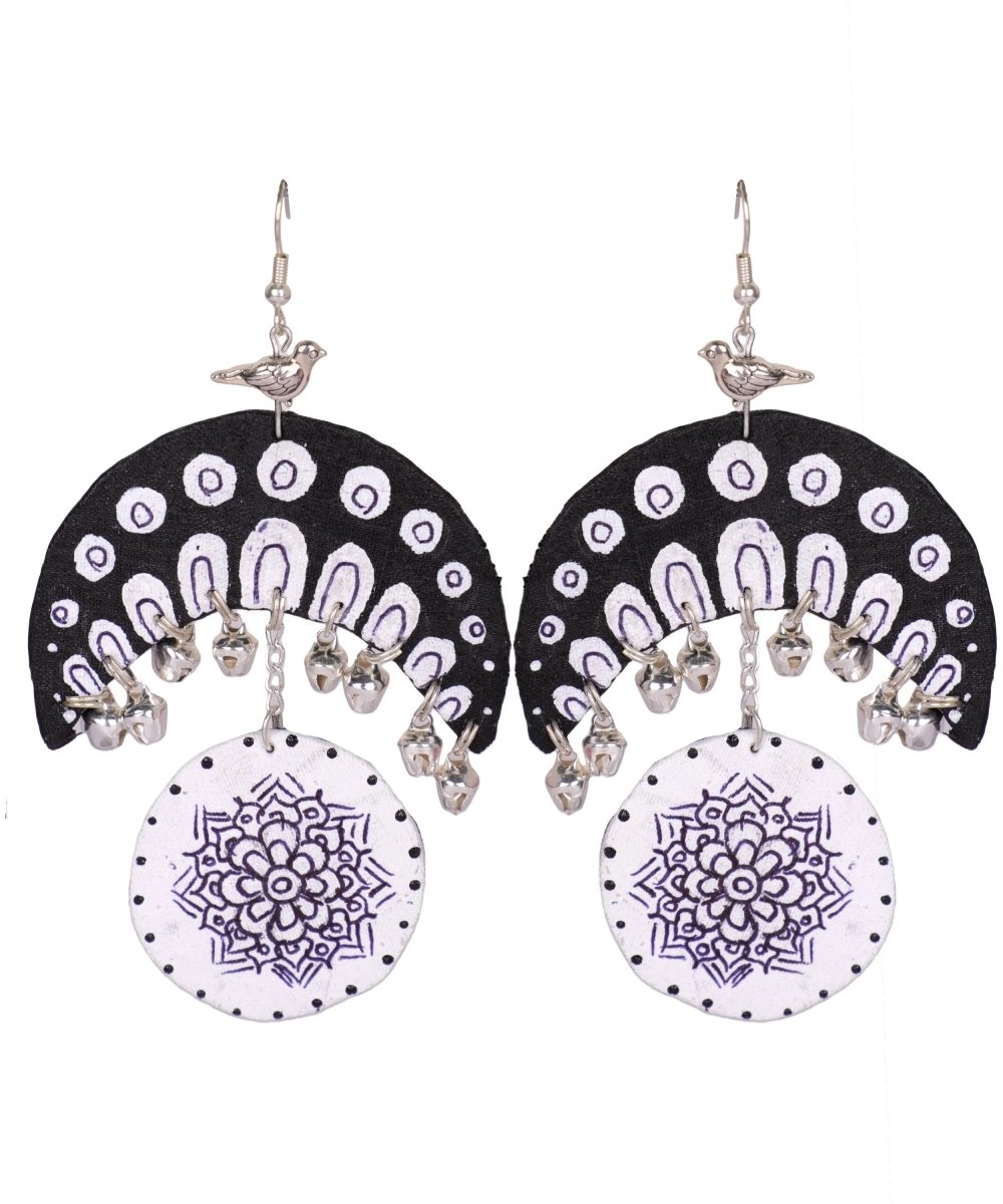 Chandini Traditional Multi Color Hand Painted Drop (Earrings) HP - ER - 040 - KHOJ.CITY