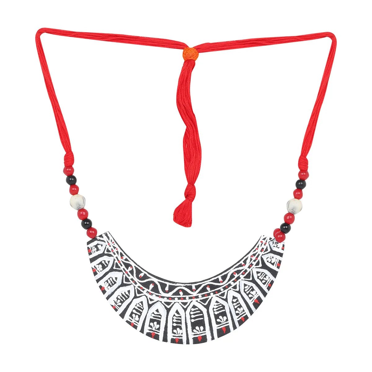 Chandravati Classic Multi Color Hand Painted (Necklace) HP - NP - 024 - KHOJ.CITY