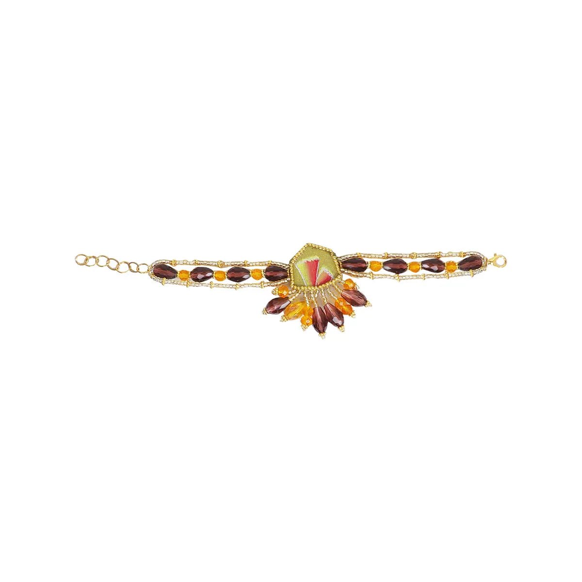 Cheerful Bloom Classic Gold Handmade (Bracelets) HP - BR - KHOJ.CITY