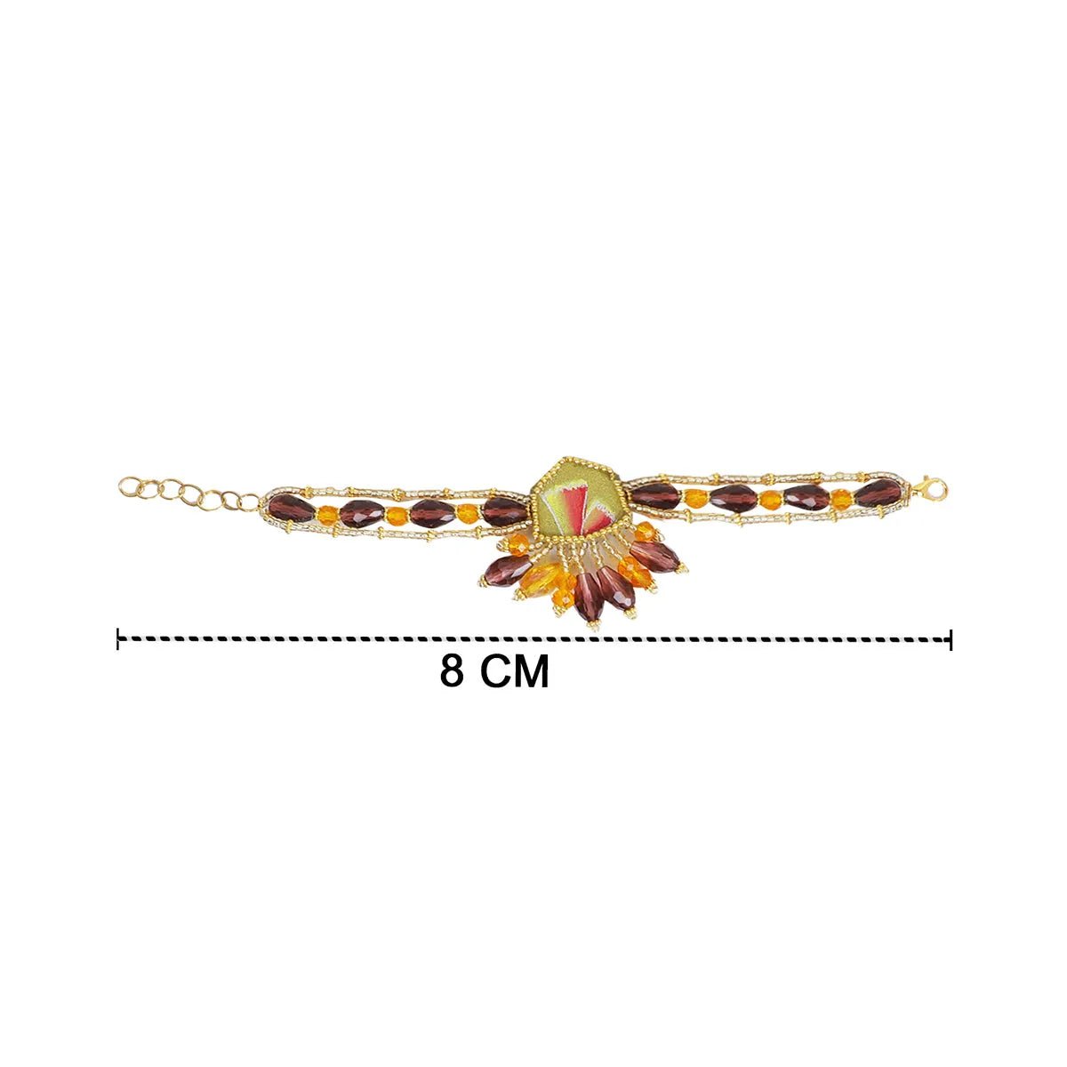 Cheerful Bloom Classic Gold Handmade (Bracelets) HP - BR - KHOJ.CITY