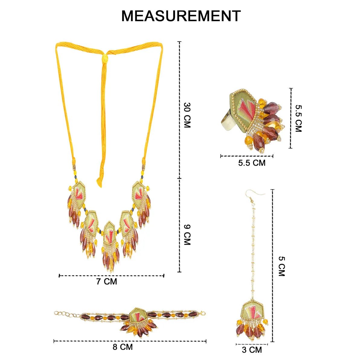 Cheerful Bloom Classic Gold Handmade (Shaadi set) HP - NP - KHOJ.CITY