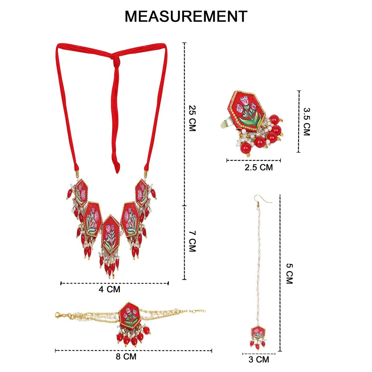 Cherry Classic Hand Painted Handmade (Shaadi set) - KHOJ.CITY