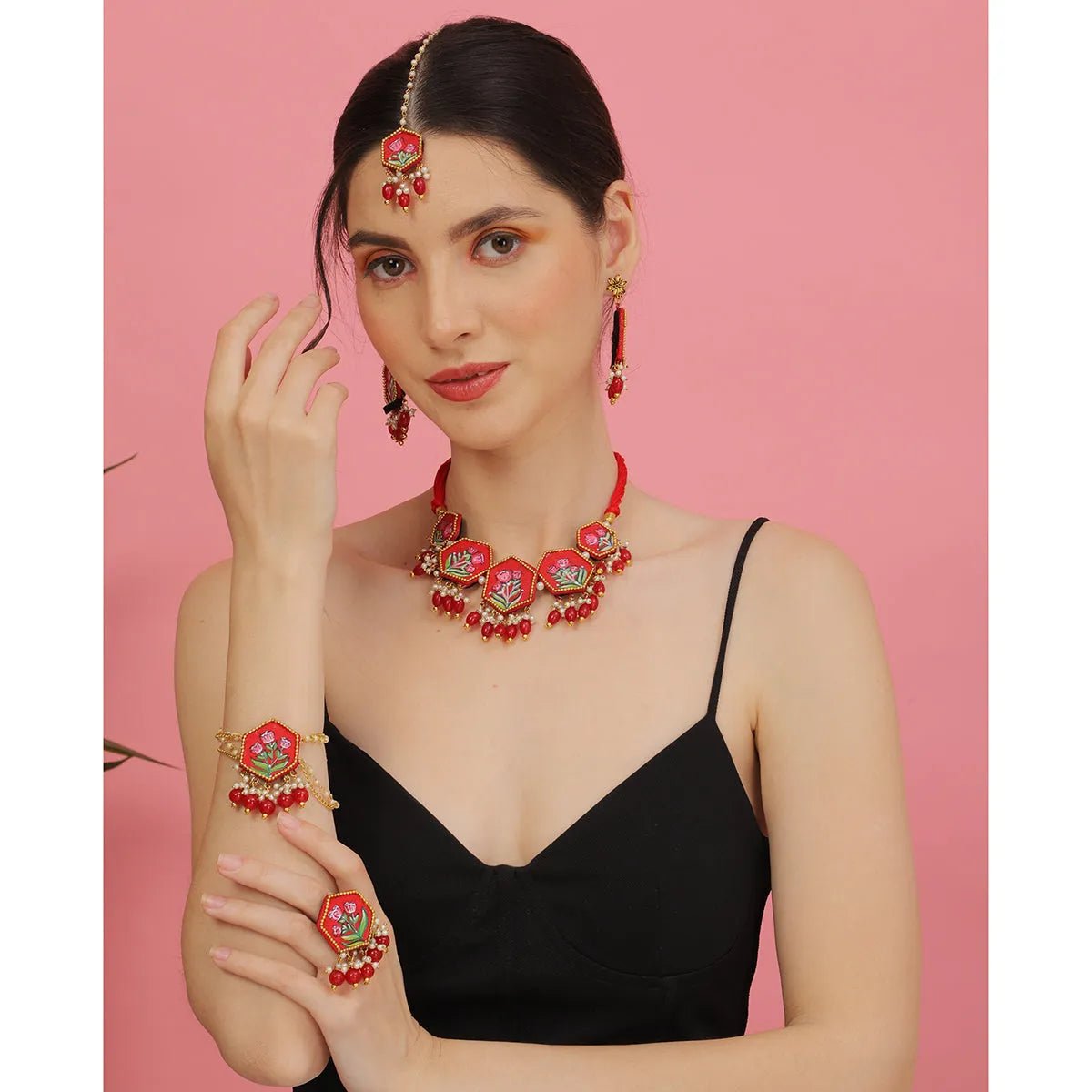 Cherry Classic Hand Painted Handmade (Shaadi set) - KHOJ.CITY