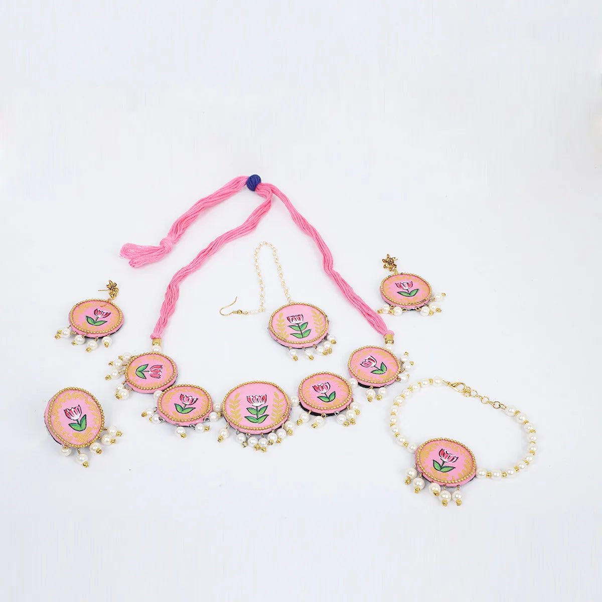 Coral Traditional Multi Color Handmade (Shaadi Set) HP - NP - KHOJ.CITY