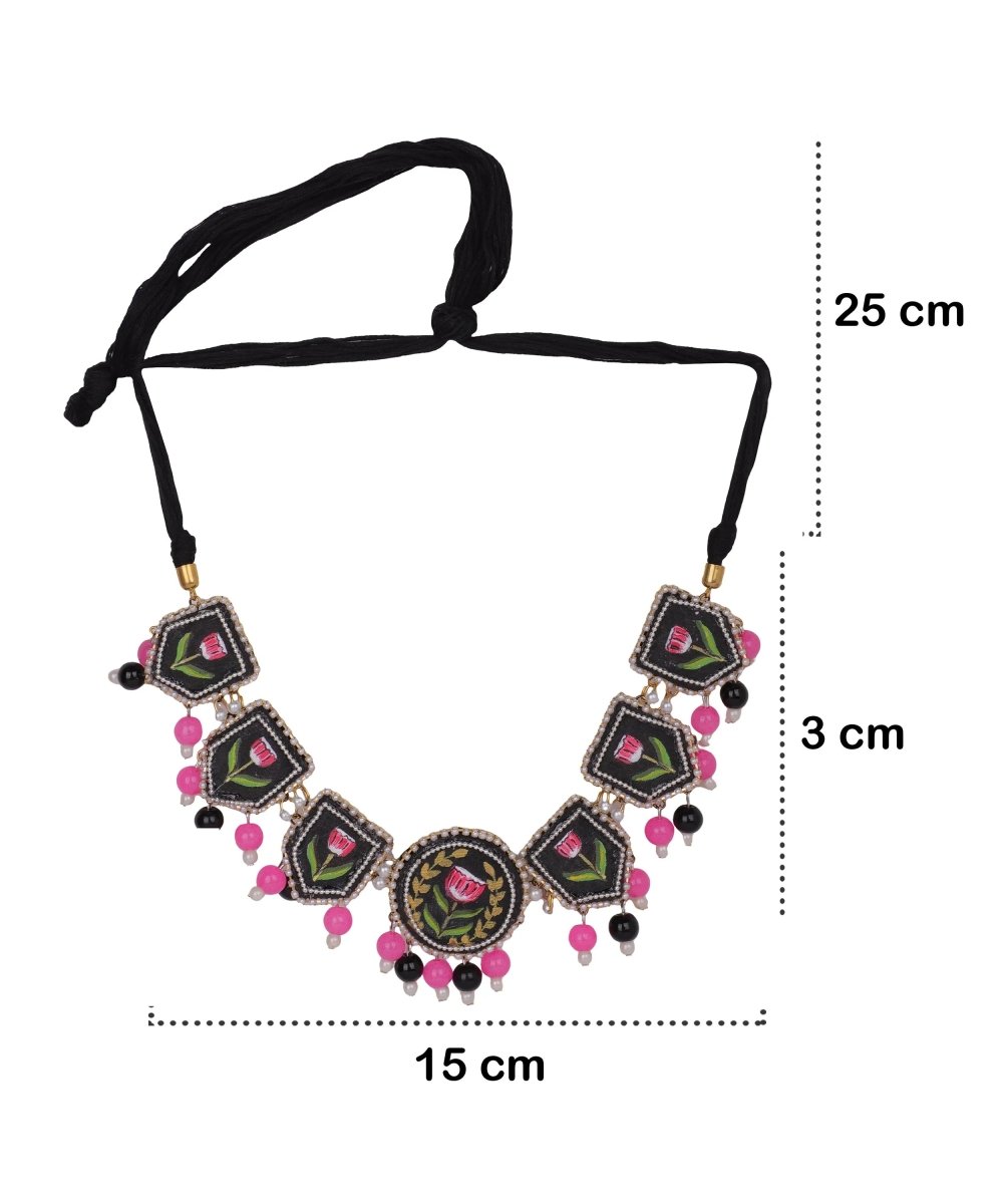 Corsen Traditional Multi Color Hand Painted Drop (Choker Set) HP - NP - 181 - KHOJ.CITY