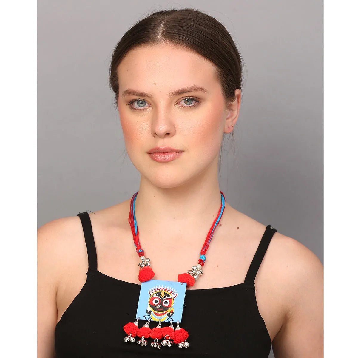 Damu Jagannath Traditional Multi Color Hand Painted (Necklace) HP - NP - 147 - KHOJ.CITY