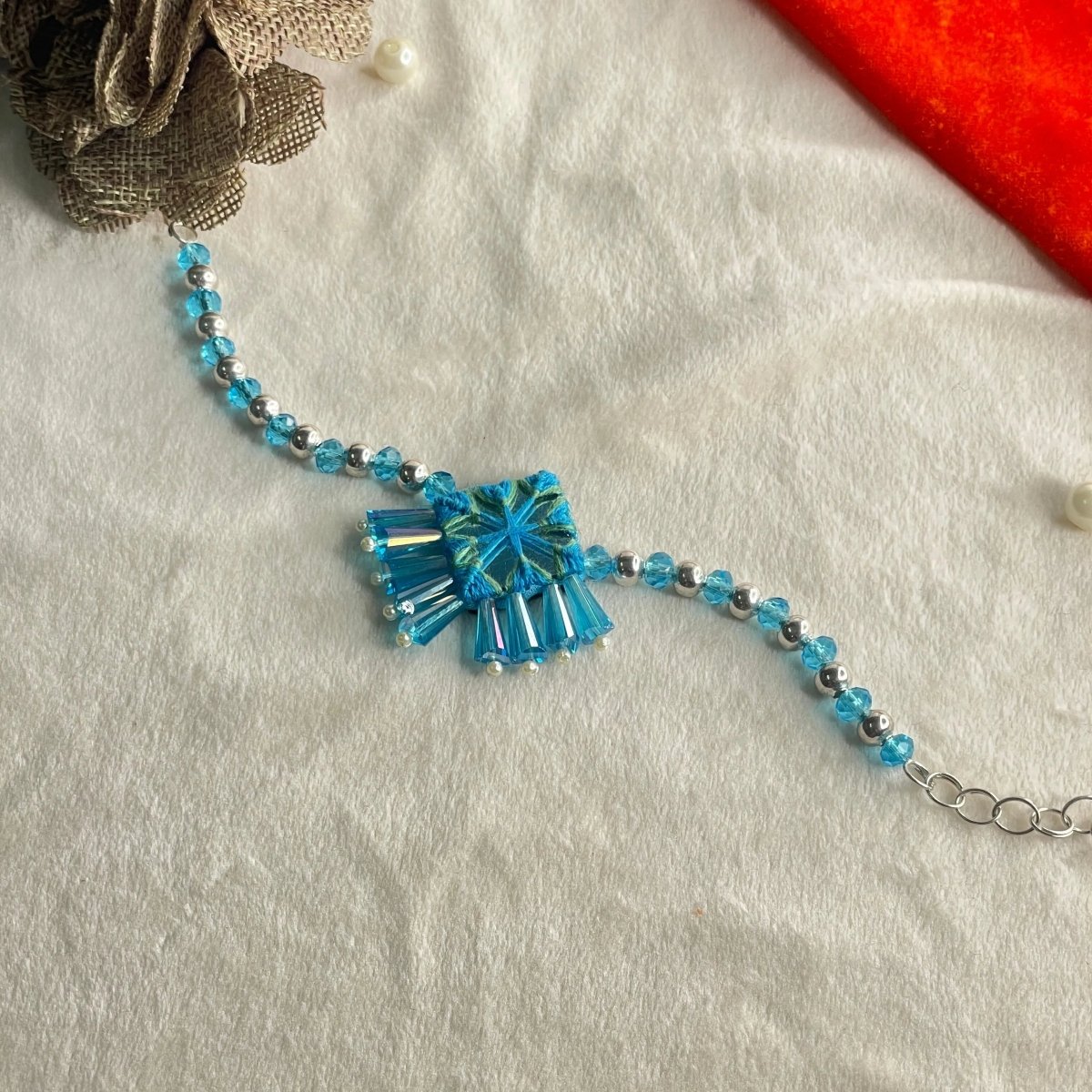 Denim Traditional Multi Color Handmade (Bracelet) HM - BR - 011 - KHOJ.CITY