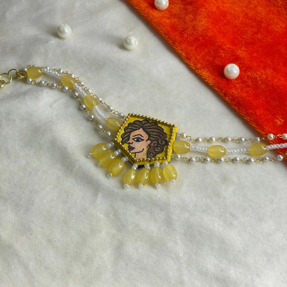 Doll Traditional Multi Color Hand Painted (Bracelet) HP - BR - 012 - KHOJ.CITY