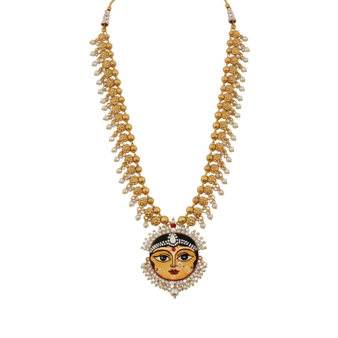 Dulhan Multi Color Hand Painted Drop (Necklace) HP - NP - KHOJ.CITY