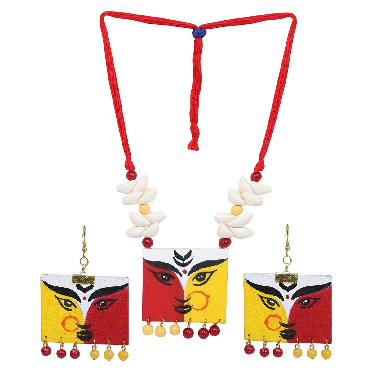Durga Ma Traditional Multi Color Handmade (Necklace set) HM - NP - KHOJ.CITY