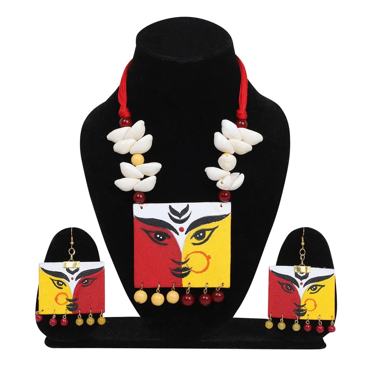 Durga Ma Traditional Multi Color Handmade (Necklace set) HM - NP - KHOJ.CITY