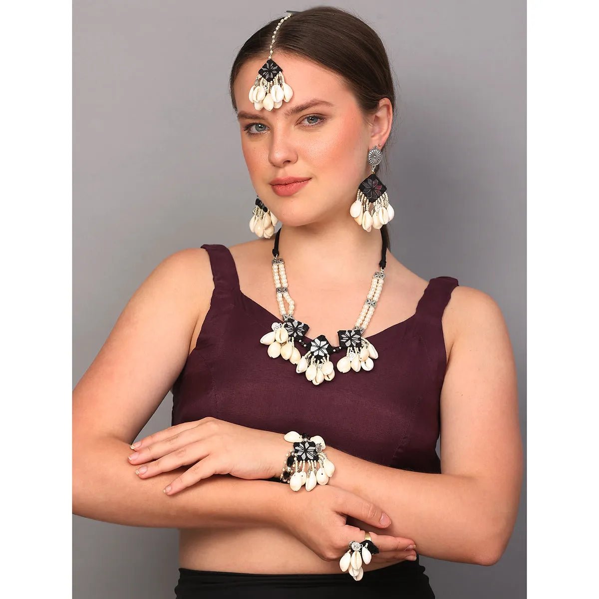 Ebony Multi Color Handmade (Shaadi set) HM - NP - KHOJ.CITY