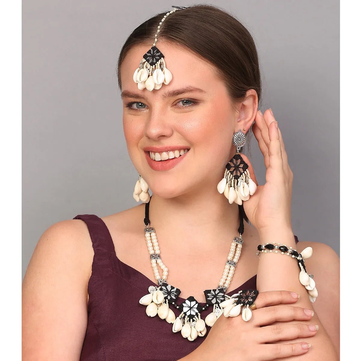 Ebony Multi Color Handmade (Shaadi set) HM - NP - KHOJ.CITY