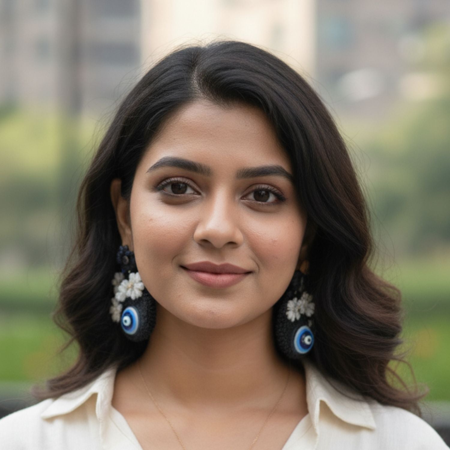 Envy Multi Color Hand Painted Drop (Earrings) HP-ER