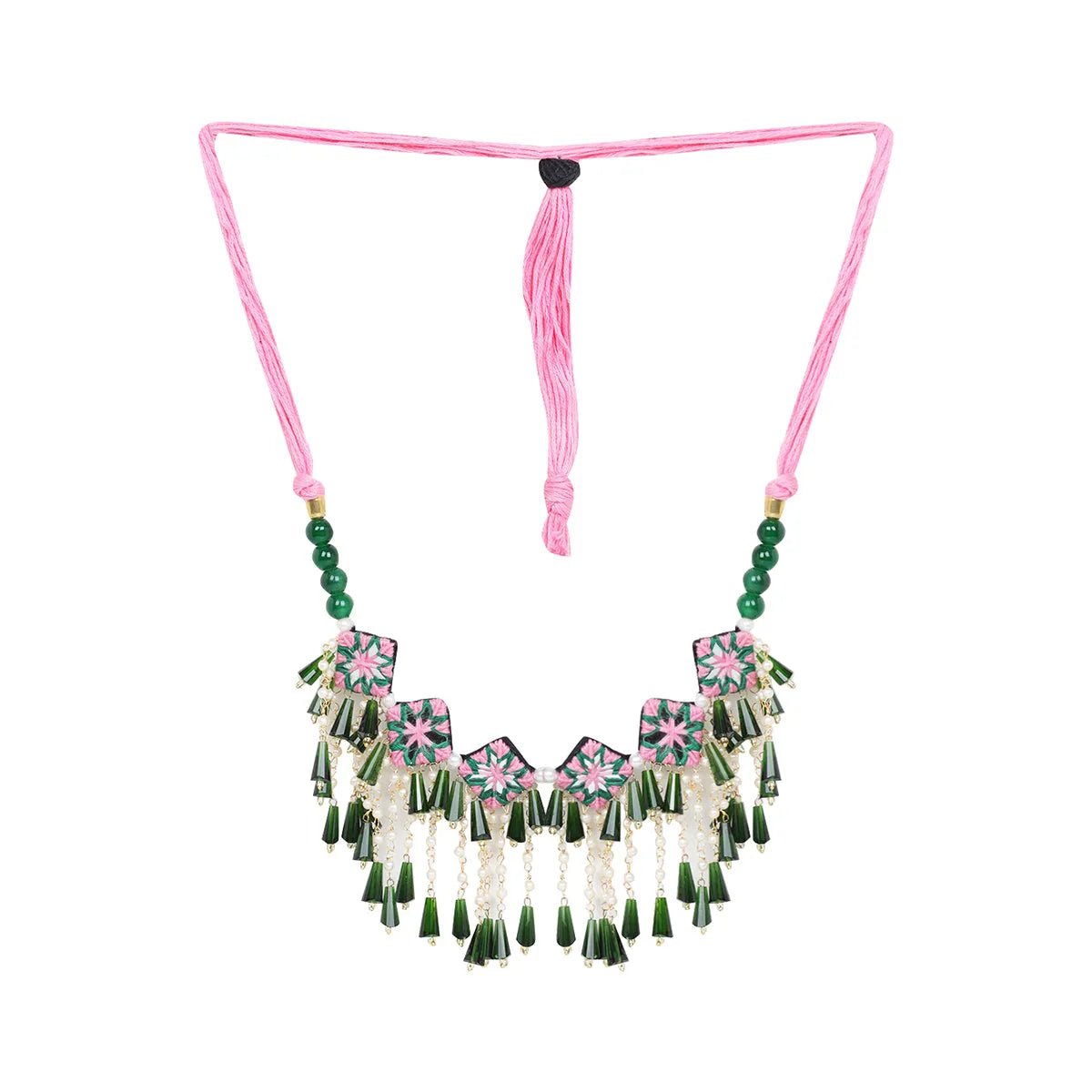 Ekaa Kalaratri Mirror Traditional Multi Color Handmade (Choker) HM - NP - KHOJ.CITY