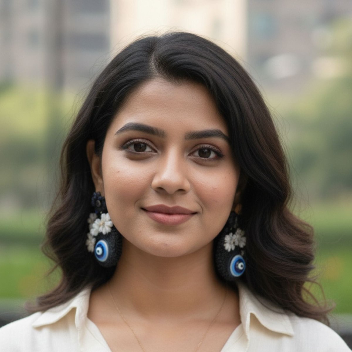 Envy Multi Color Hand Painted Drop (Earrings) HP - ER - KHOJ.CITY