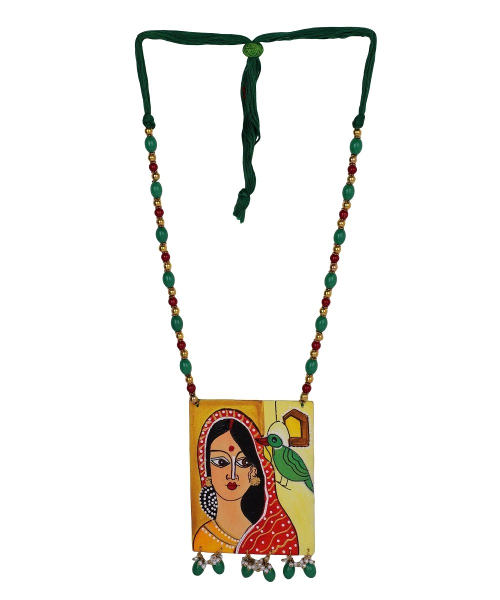 Eswaria Classic Multi Color Hand Painted (Necklace) HP - NP - 039 - KHOJ.CITY