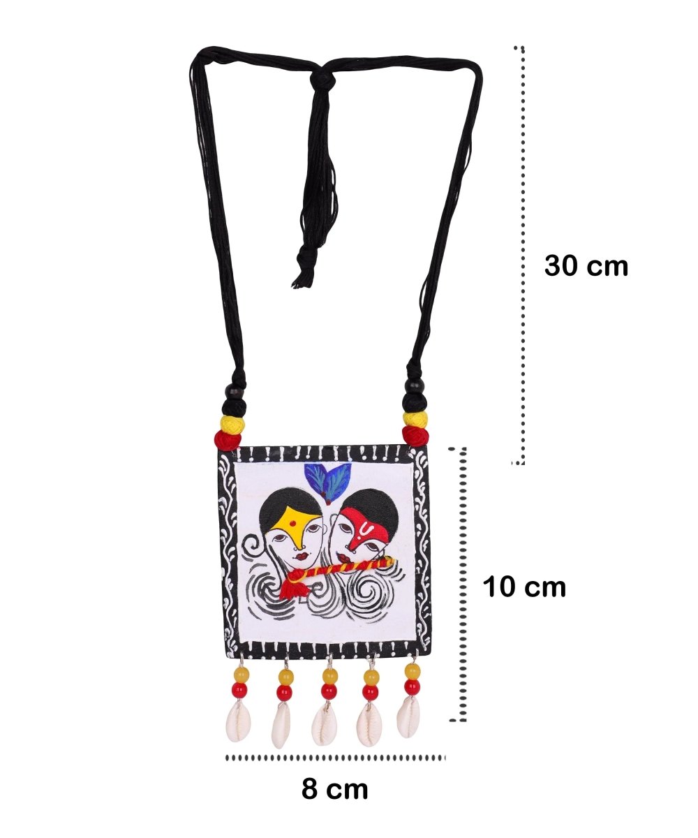 Eternal Brij Ke Kanha Traditional Multi Color Hand Painted (Necklace) HP - NP - 012 - KHOJ.CITY