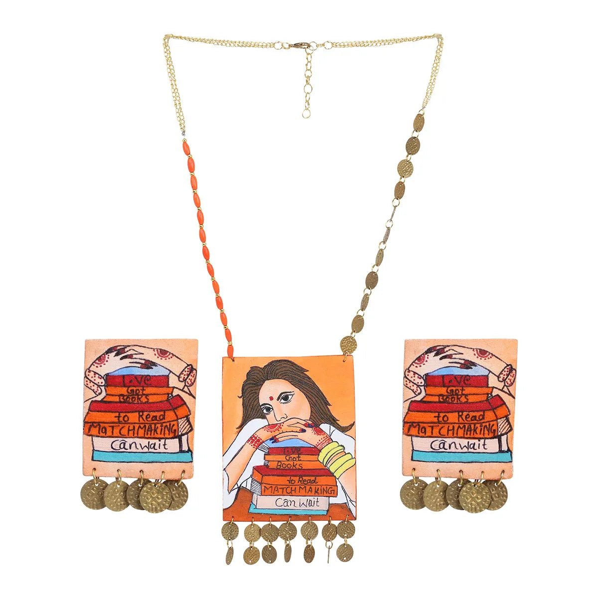 Geeky Urban Naari Bohemian Multi Color Handmade (Necklace set) HP - NP - KHOJ.CITY