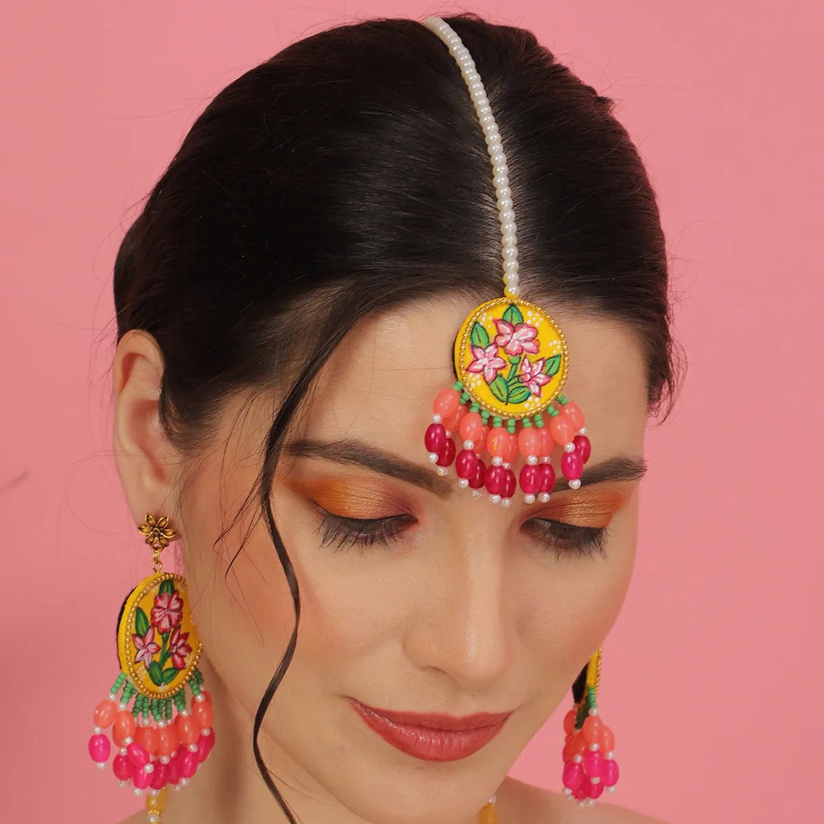 Gladiolus Traditional Yellow Handmade (Shaadi set) HP - NP - KHOJ.CITY