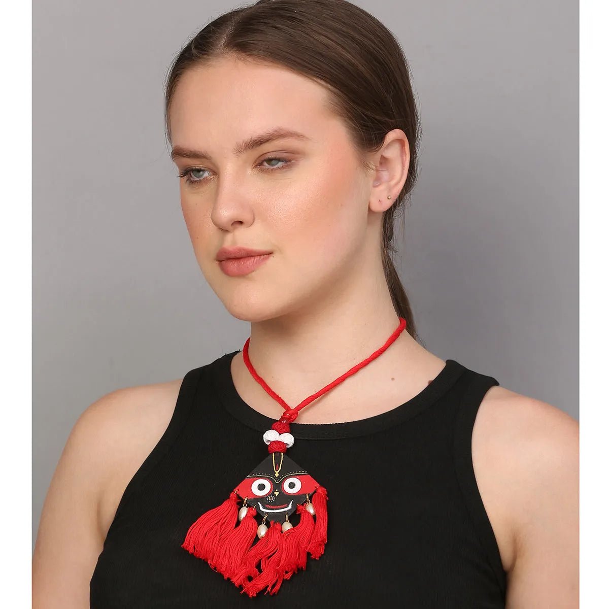 Hari Jagannath Traditional Multi Color Hand Painted (Necklace) HP - NP - 148 - KHOJ.CITY