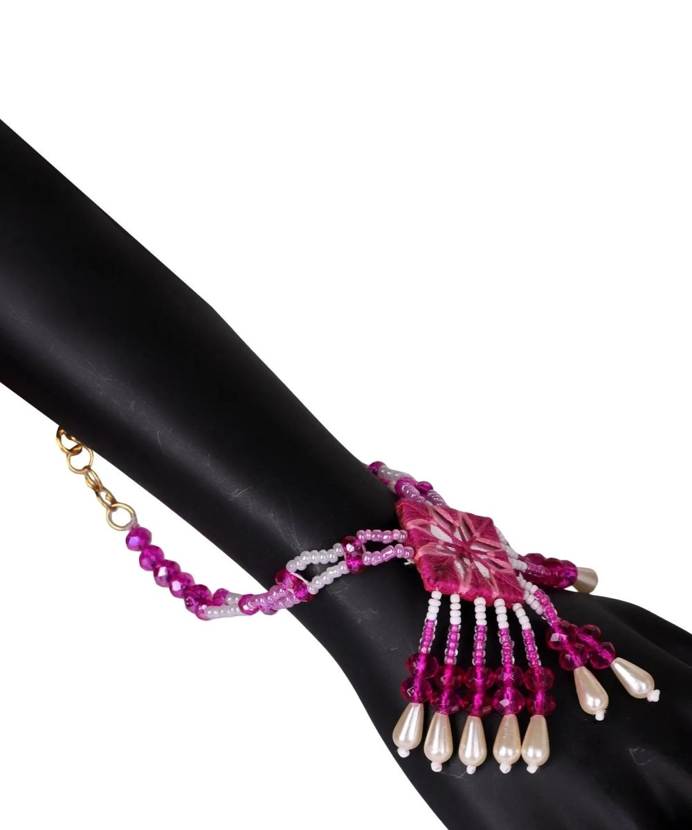 Harper Mirror Classic Multi Color Handmade Bridal Jewelry (Shaadi Set) - 005 - KHOJ.CITY